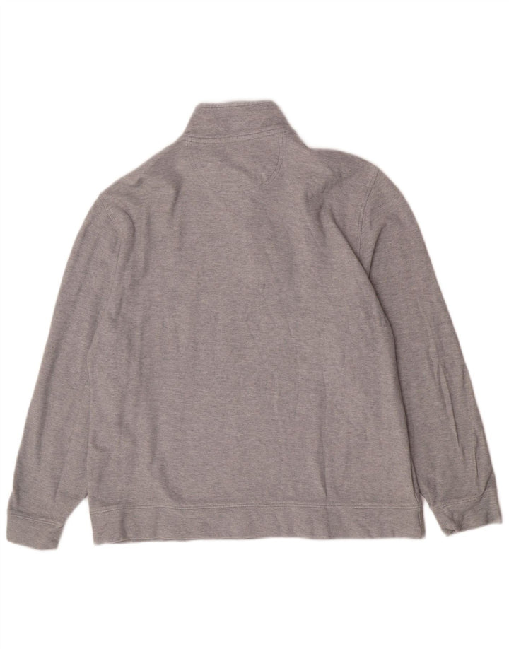 Izod Herre Salt Vand Sweatshirt Sweatshirt med lynlås Stor Grå Bomuld