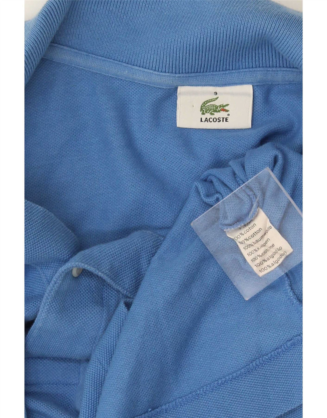 Lacoste Herre Polo Shirt Str. 4 4XL Blå Bomuld
