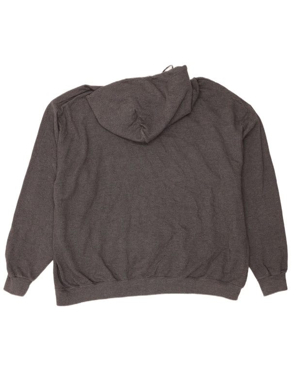 Champion Herre Grafisk Regular Fit Hoodie Jumper 3XL Grå Bomuld