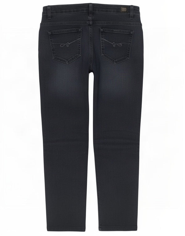 Vintage Dame Straight Jeans IT 46 Large W34 L27 Navy Blue Cotton