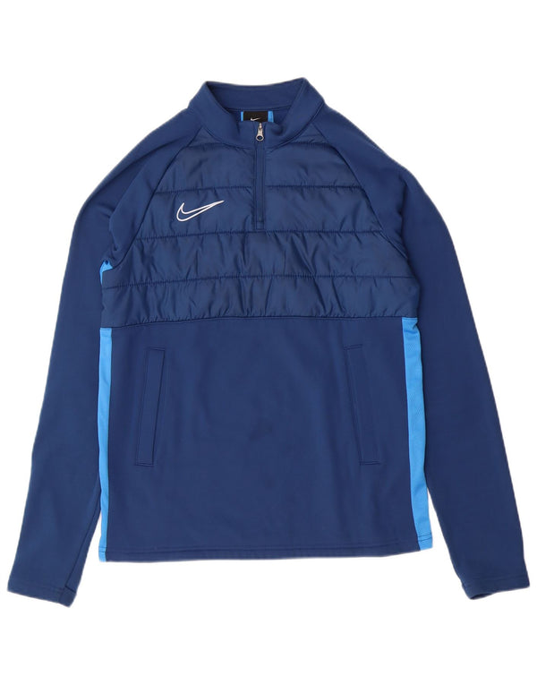 NIKE Drenge Dri Fit Pullover Træningsdragt Top 12-13 år Stor Blå