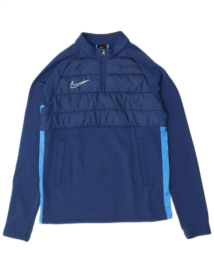NIKE Drenge Dri Fit Pullover Træningsdragt Top 12-13 år Stor Blå
