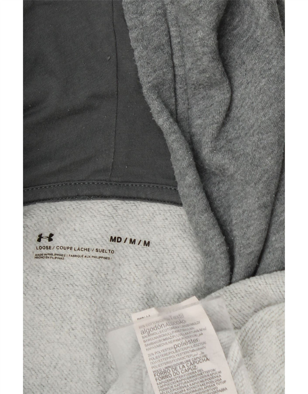 Under Armour Herre hættetrøje Jumper Medium Grey Flecked Bomuld