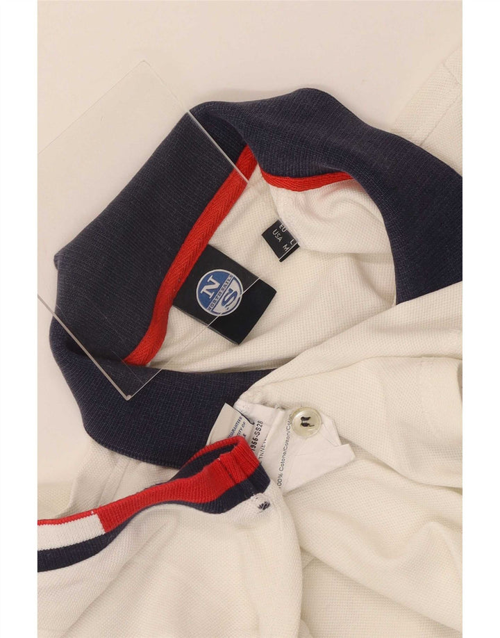 North Sails Rugby poloshirt til mænd Medium Hvid Bomuld