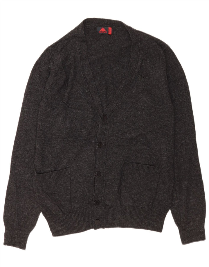 Robe Di Kappa herre cardigan sweater mellemgrå