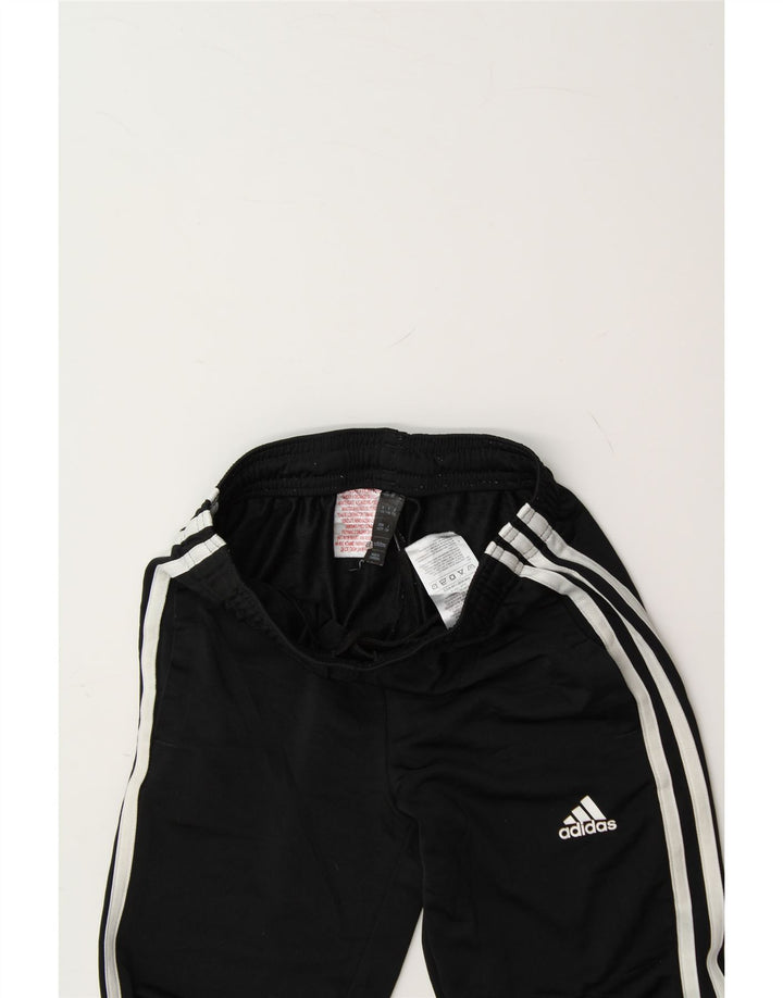 ADIDAS Boys Tracksuit Trousers 7-8 Years  Black Polyester Vintage Adidas and Second-Hand Adidas from Messina Hembry 