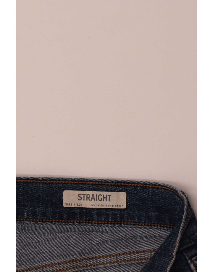 Marks & Spencer Straight Jeans til mænd W32 L25 blå bomuld