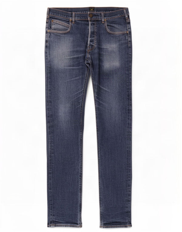 Lee Mens Daren Straight Jeans W36 L32 Blue Cotton