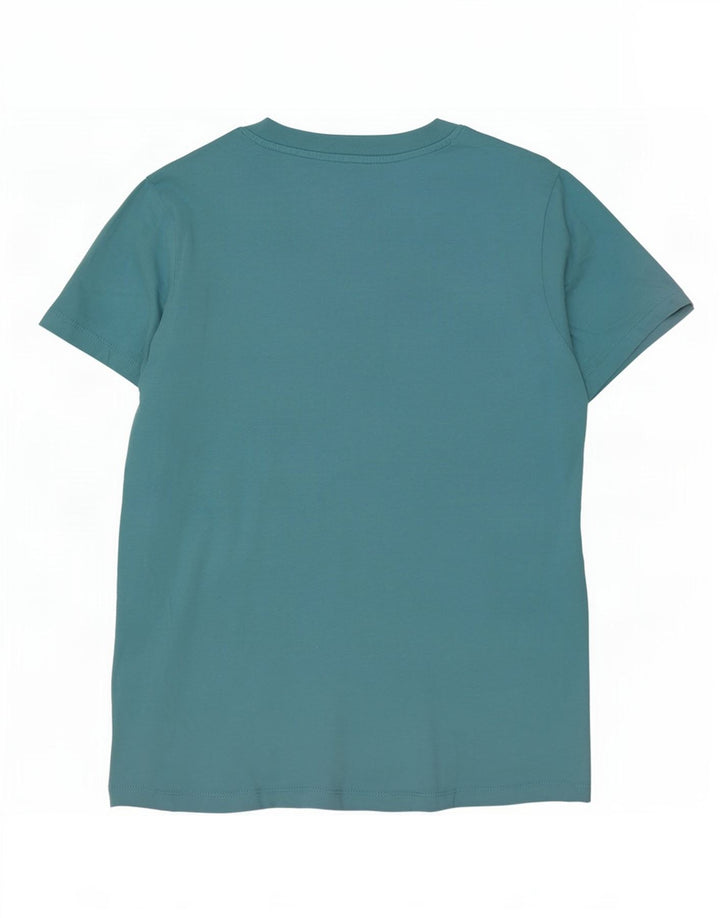 Levi's Dame T-Shirt Top UK 10 Lille Blå Bomuld