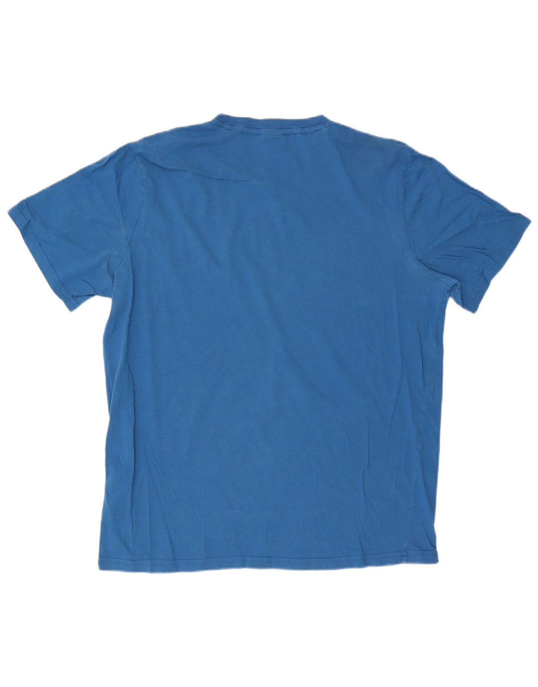Champion Herre Grafisk T-Shirt Top 3XL Blå Bomuld