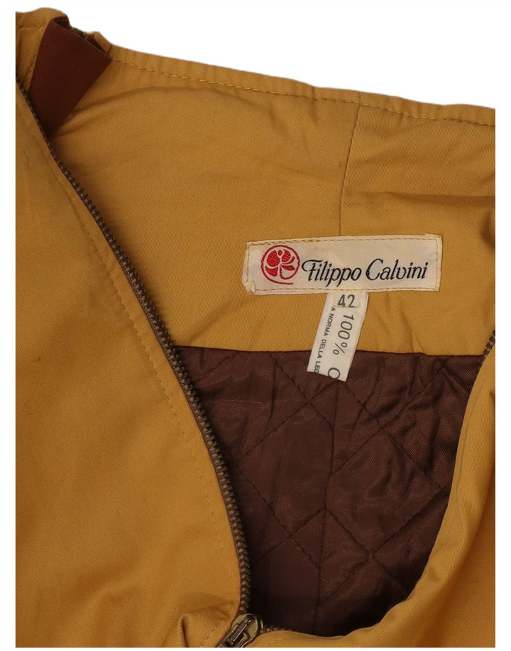 Vintage bomberjakke til kvinder IT 42 Medium Gul Bomuld