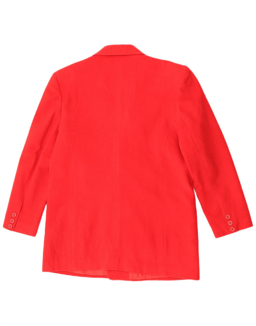 C&A Dame Dobbeltradet Blazer Jakke EU 40 Medium Rød Polyester