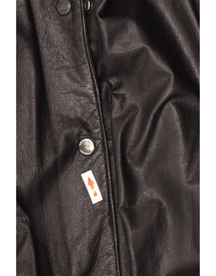 Canda Dame Oversized Læderjakke EU 40 Medium Sort Læder