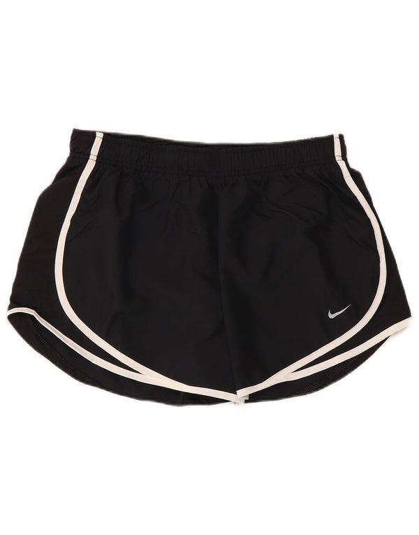 NIKE sportsshorts til kvinder UK 14 Stor sort polyester