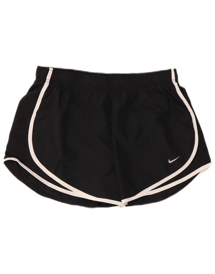 NIKE sportsshorts til kvinder UK 14 Stor sort polyester