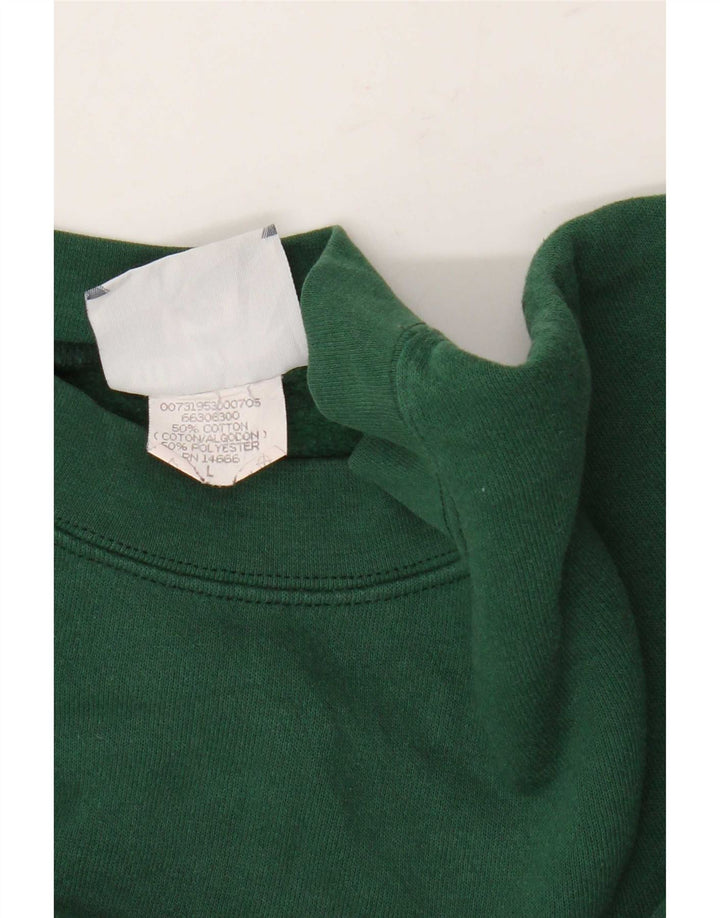 Lee Herre Grafisk Sweatshirt Jumper Stor Grøn Bomuld