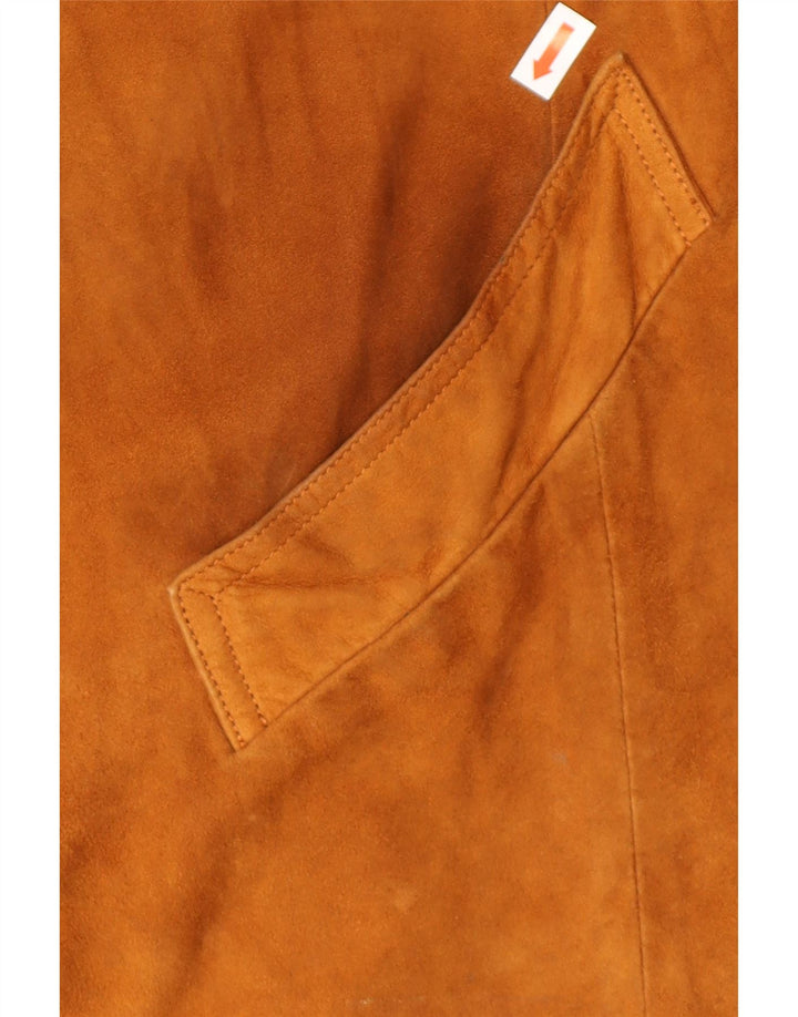 Vintage herre ruskindsjakke UK 40 Stor brunt læder