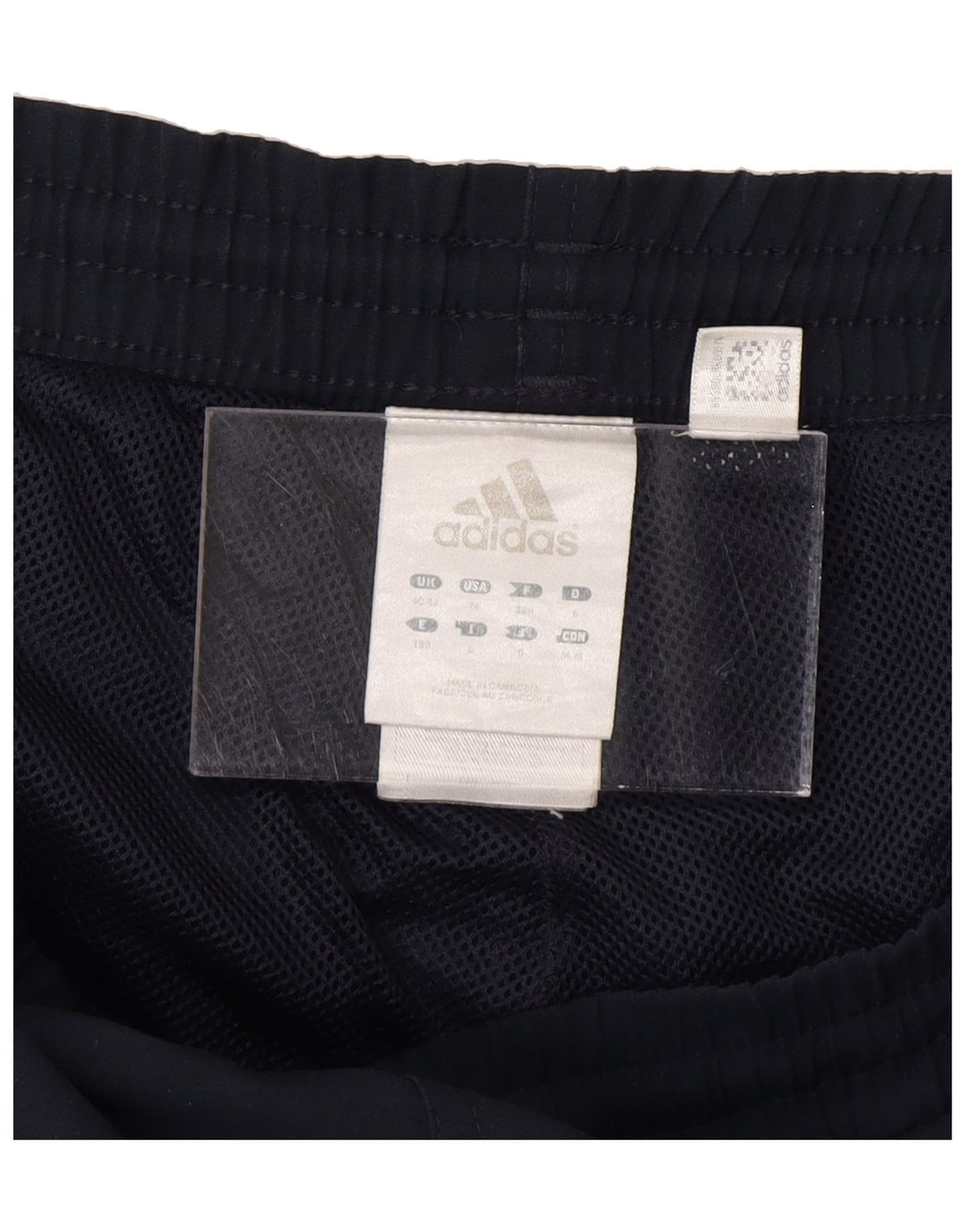 ADIDAS Mens Tracksuit Trousers UK 40/42 Medium  Navy Blue Polyester Vintage Adidas and Second-Hand Adidas from Messina Hembry 