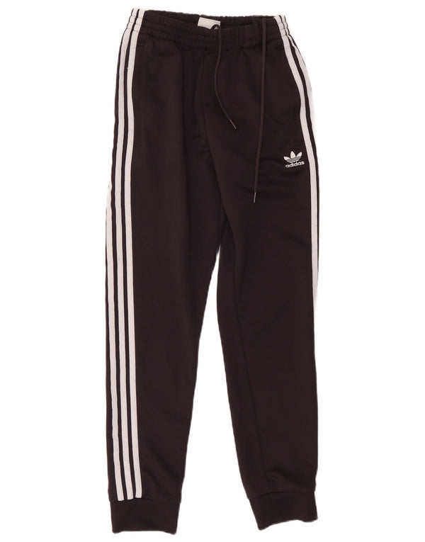 Adidas Dame træningsdragt Bukser Joggers UK 10 Small Black Bomuld