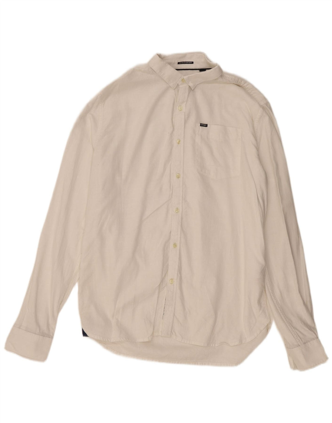 Superdry herreskjorte 2XL hvid bomuld