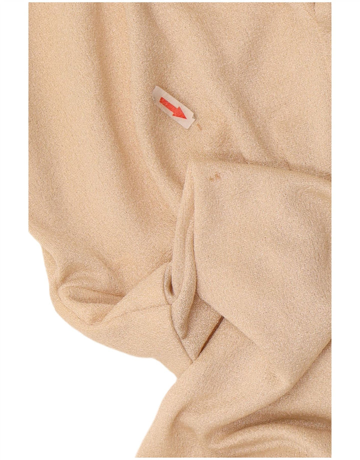 Eastex Dame Maxi Dress UK 14 Medium Beige Polyester