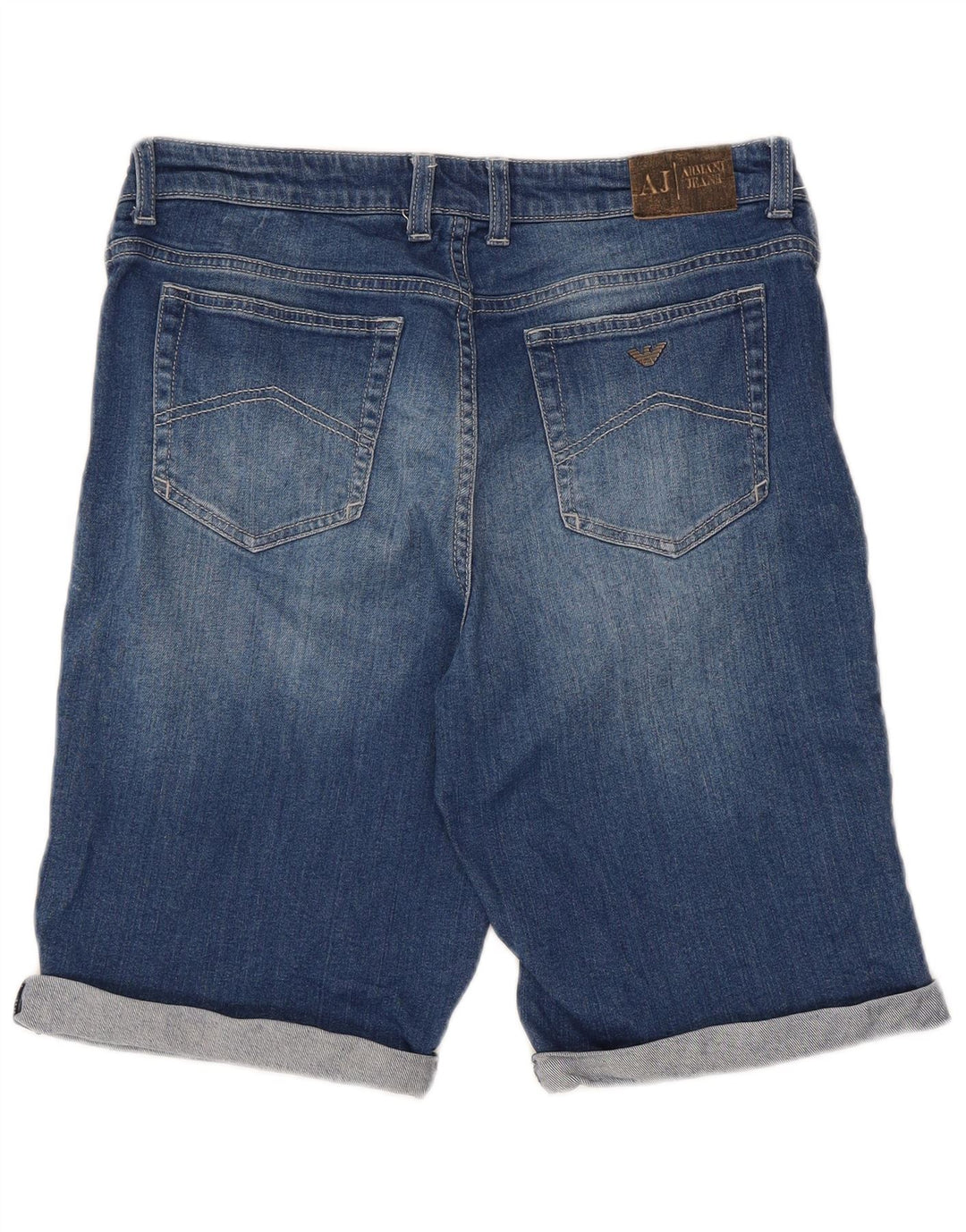 Armani Junior Drenge Denim Shorts 15-16 år W32 Blå Bomuld