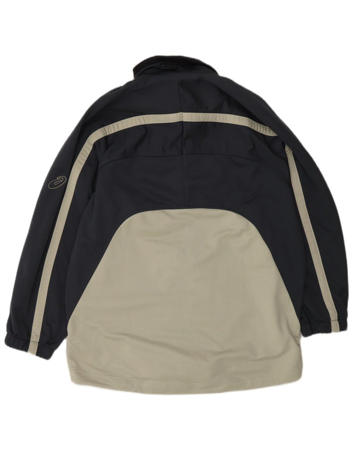 Asics Træningsdragt til mænd Topjakke Stor marineblå Colourblock Polyester