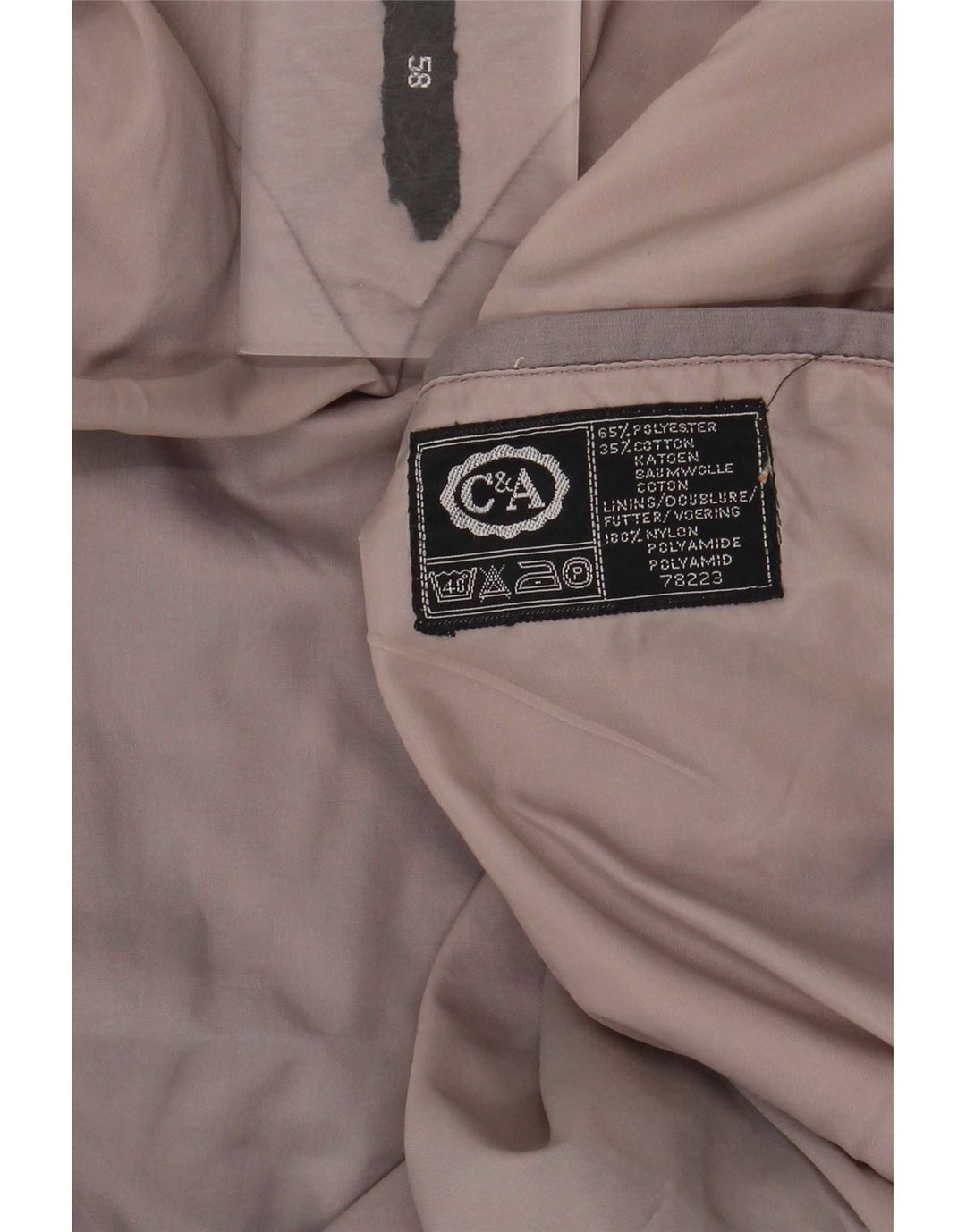 C & A Bomberjakke til mænd IT 58 4XL Grå Colourblock Polyester