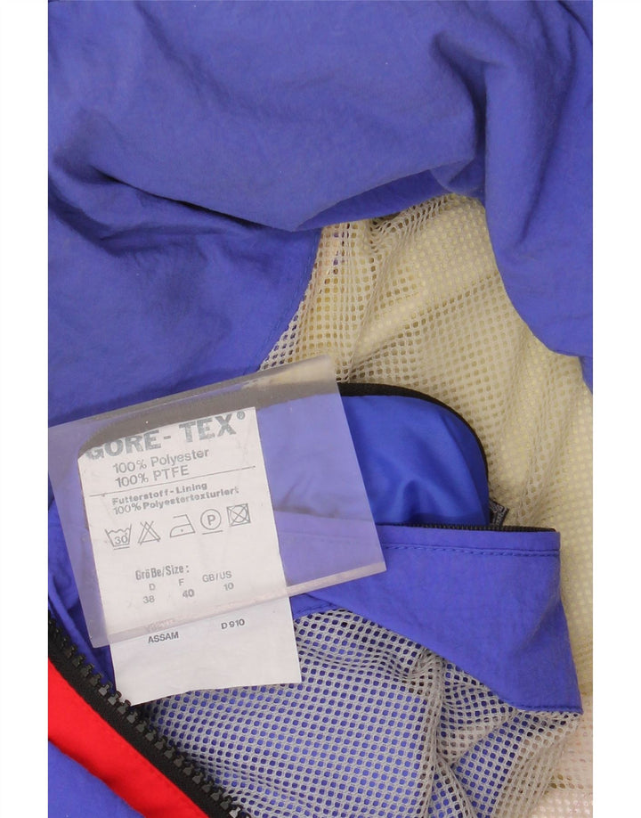 SCHOFFEL Dame Oversized Regnfrakke UK 10 Lille Rød Colourblock Polyester