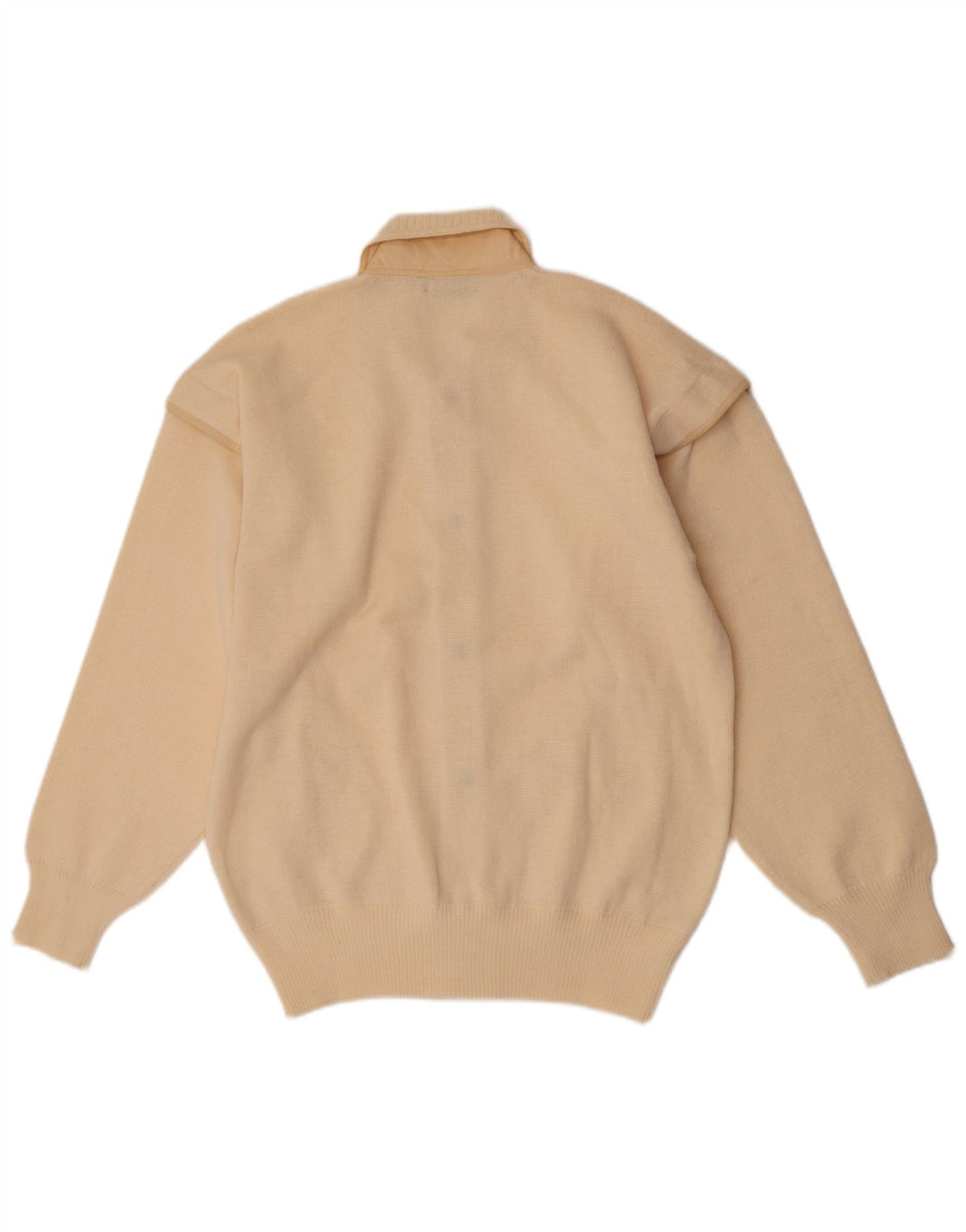 Vintage herre cardigan sweater Medium Beige Uld