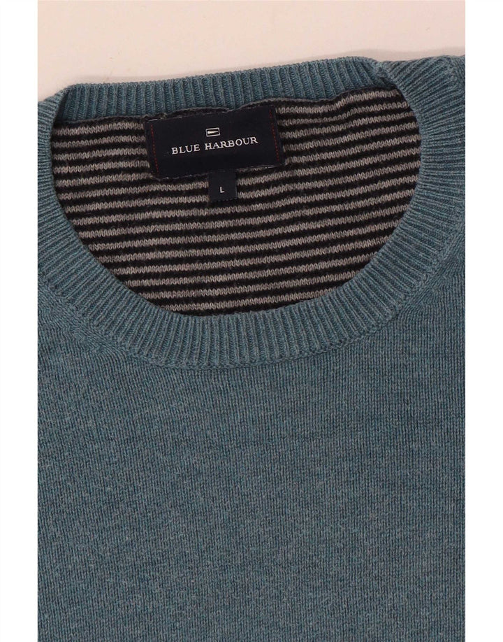 Marks & Spencer Herre Blue Harbor Crew Neck trøje Sweater Large
