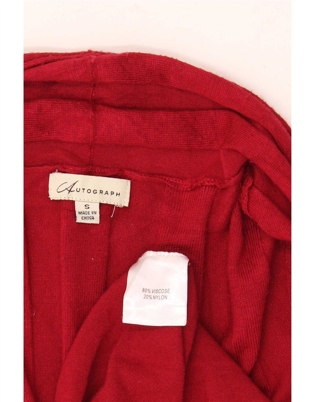 Marks & Spencer Womens Autograph Longline Cardigan Sweater UK 10 Small Red