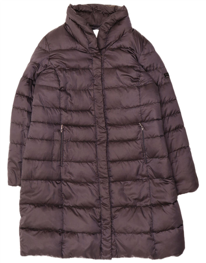 Marina Rinaldi Womens Voyage Polstret frakke Størrelse 21 Medium Navy Blue Nylon