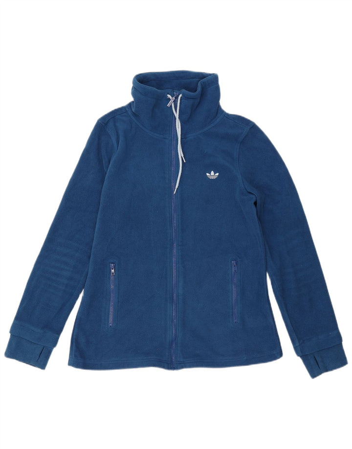 Adidas Graphic Fleecejakke til kvinder EU 42 Medium Blue Polyester