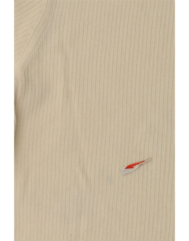 Massimo Dutti Herre Kortærmet T-Shirt Top Stor Hvid Bomuld