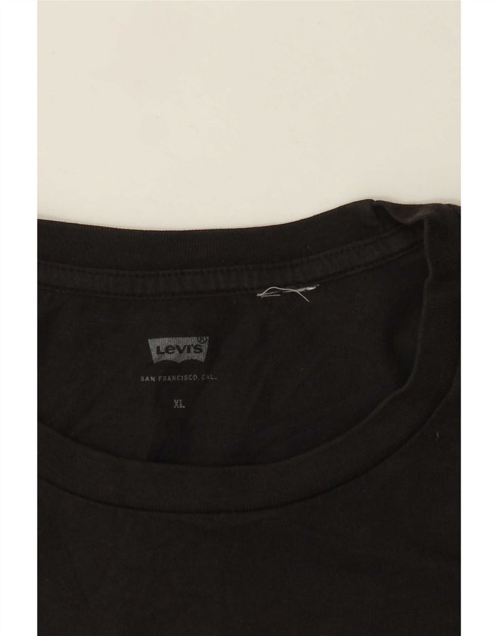 Levi's Herre grafisk T-shirt Top XL Sort