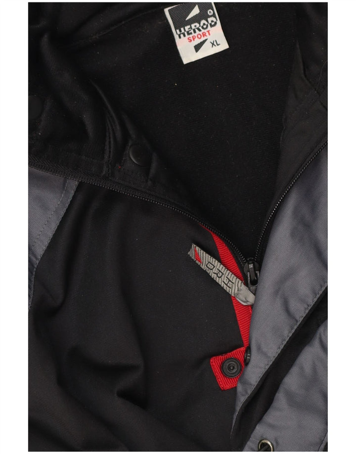 Herod Sport Herre Utility Jacket UK 42 XL Sort Colourblock Polyester