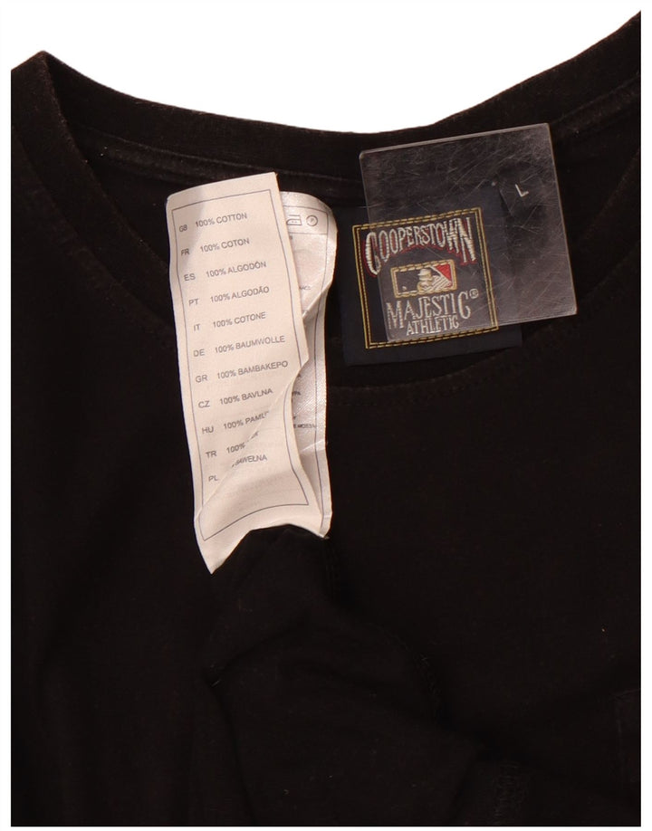 MAJESTIC Womens New York Yankees Grafisk Tunika Top UK 16 Large Sort