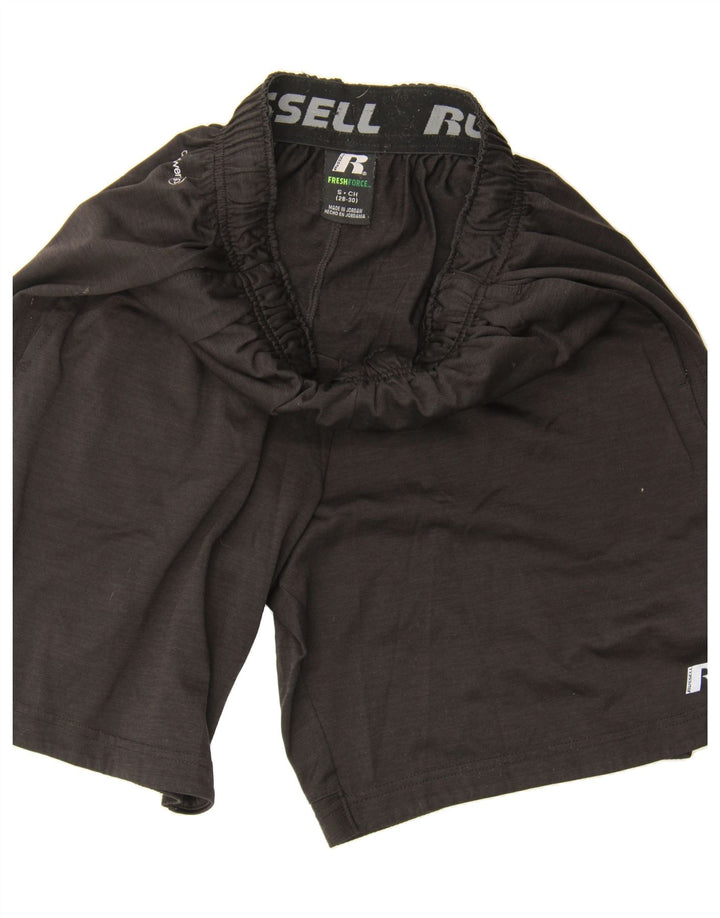 RUSSELL ATHLETIC Womens Dri-Power Sport Shorts UK 10 Small Black Polyester Vintage Russell Athletic and Second-Hand Russell Athletic from Messina Hembry 