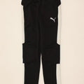 PUMA Boys Tracksuit Trousers 11-12 Years Black Colourblock Polyester Vintage Puma and Second-Hand Puma from Messina Hembry 