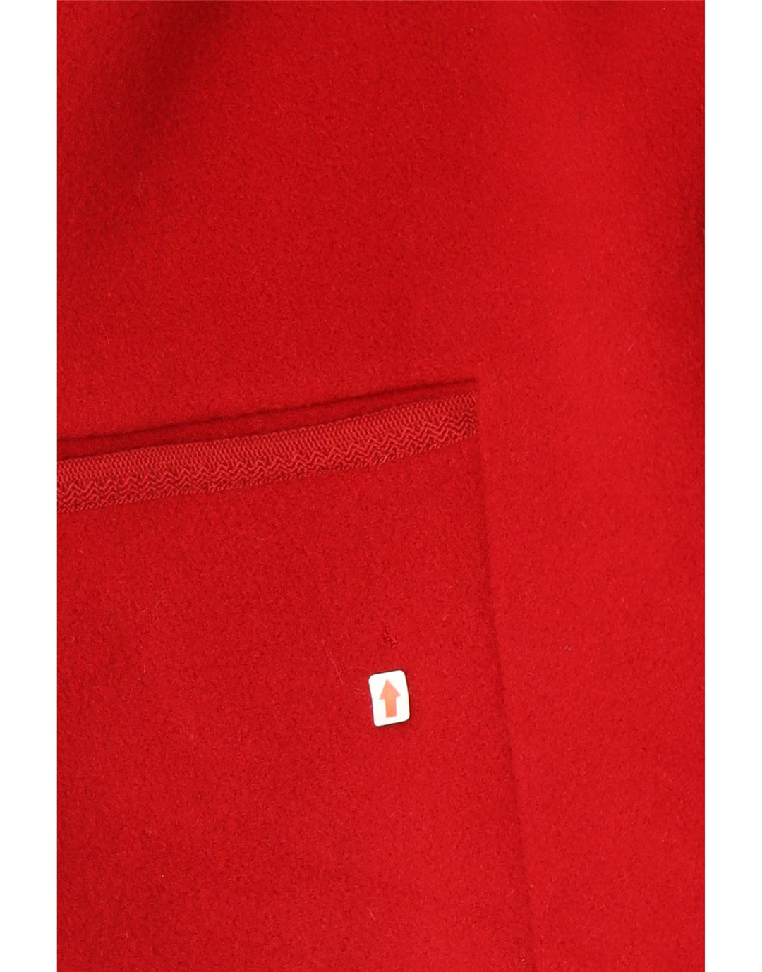 Genny Dame 3 Knapper Oversized Blazer Jacket UK 10 Lille Rød Uld