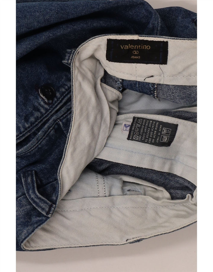 Valentino lige jeans til kvinder W36 L31 blå bomuld