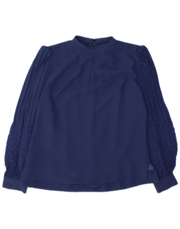 Hobbs Dame Bluse Top UK 14 Large Navy Blue