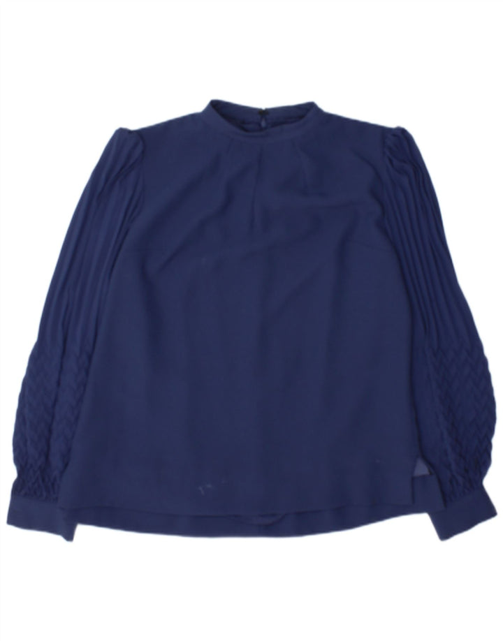 Hobbs Dame Bluse Top UK 14 Large Navy Blue