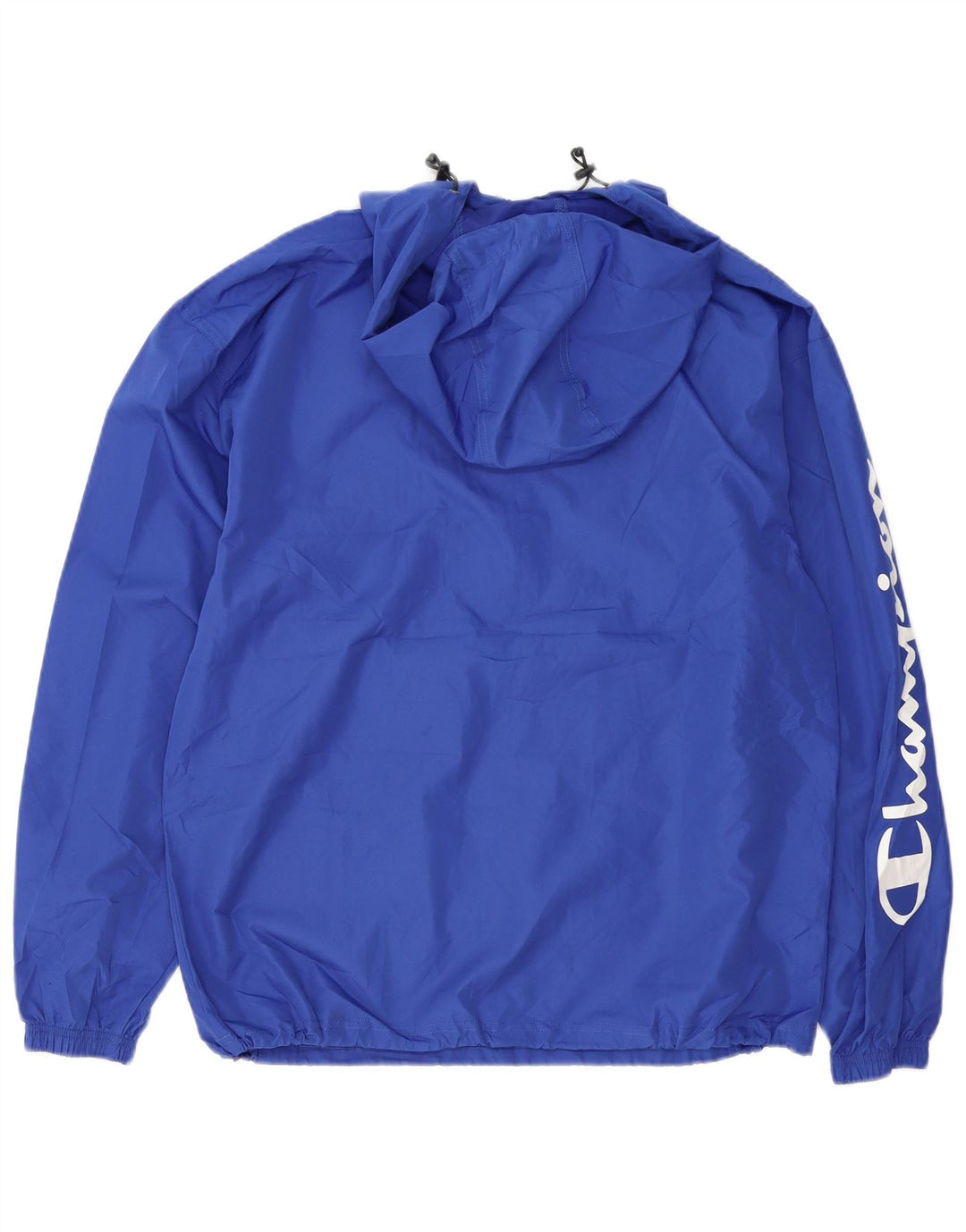 Champion Herre grafisk regnjakke med hætte UK 38 Medium Blue Polyester