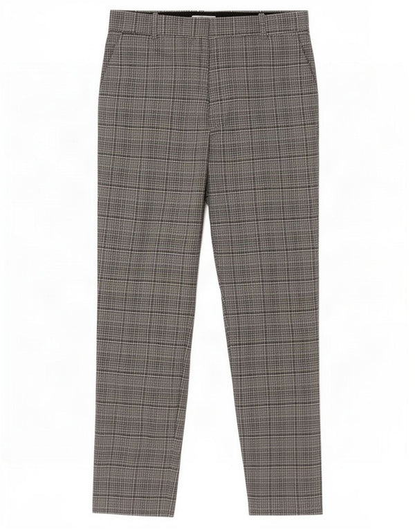 Reiss Slim Suit Bukser til kvinder UK 12 Medium W32 L29 Grå ternet polyester