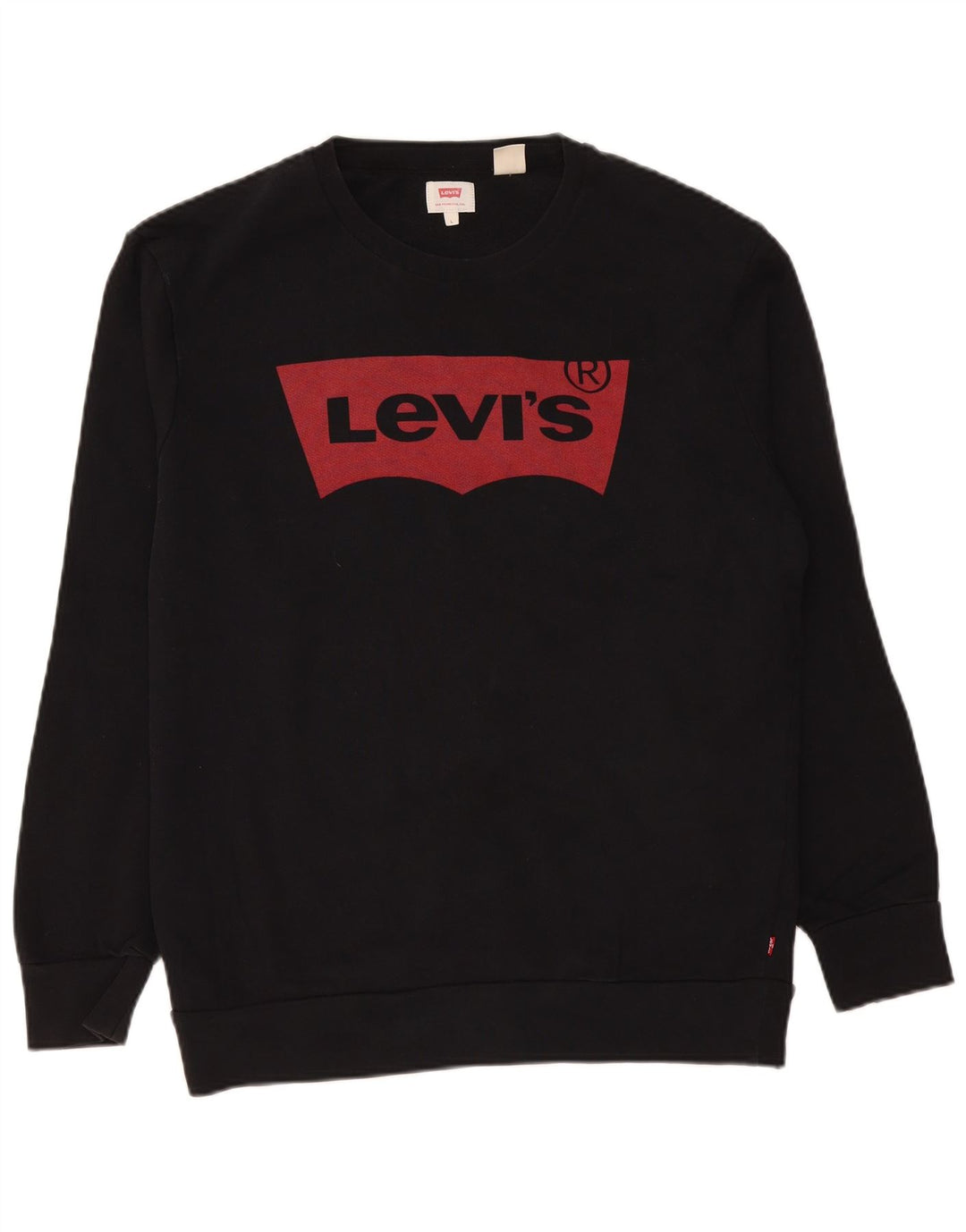 Levi's Herre grafisk sweatshirt jumper stor sort bomuld