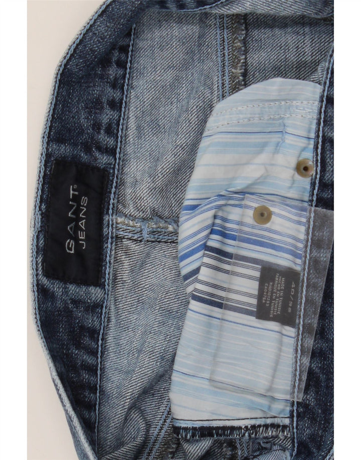 Gant Straight Jeans til mænd W40 L32 blå bomuld