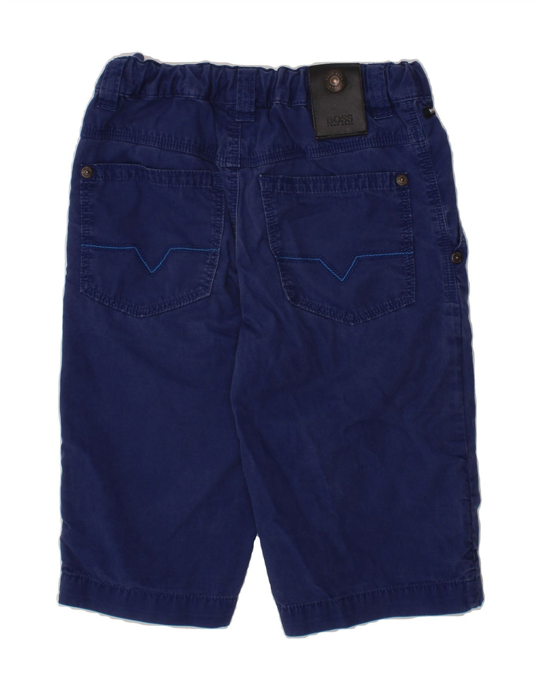 HUGO BOSS Boys Regular Fit Denim Shorts 9-10 Years W22 Blue Vintage Hugo Boss and Second-Hand Hugo Boss from Messina Hembry 