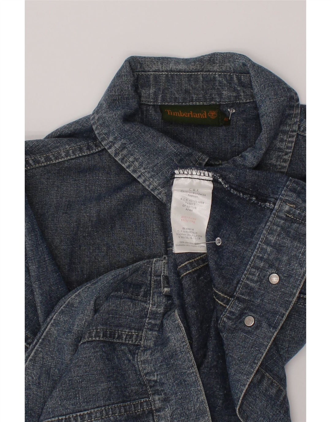 Timberland Boys denimjakke 7-8 år blå bomuld